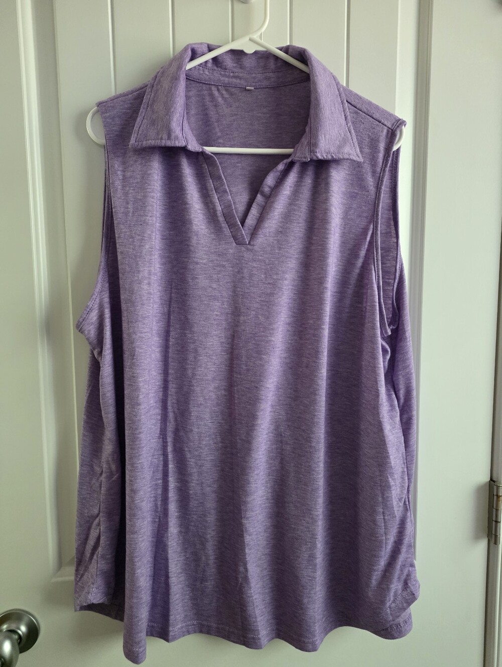 VOGRACE Plus-Size-Tank-Tops for Women Summer Collared V Neck Plus Size 3XL